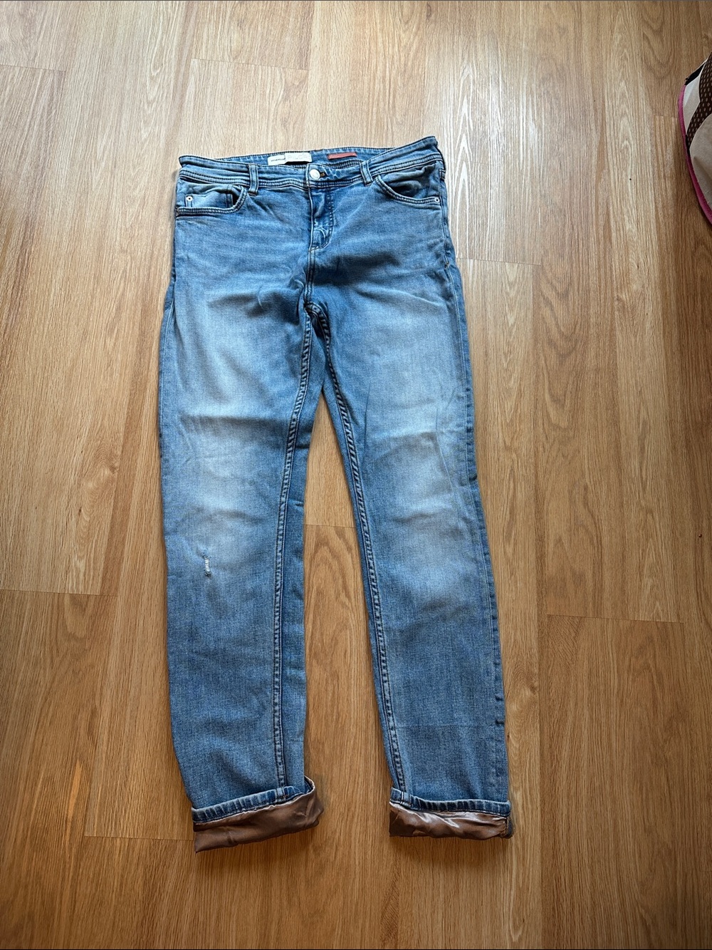 Pilcro and the Letterpress Light Blue Straight-Leg Jeans